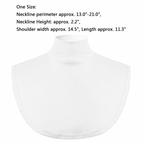 Top babero cuello alto falso desmontable para mujer Dickey cuello falso falso falso falso - Imagen 25 de 143