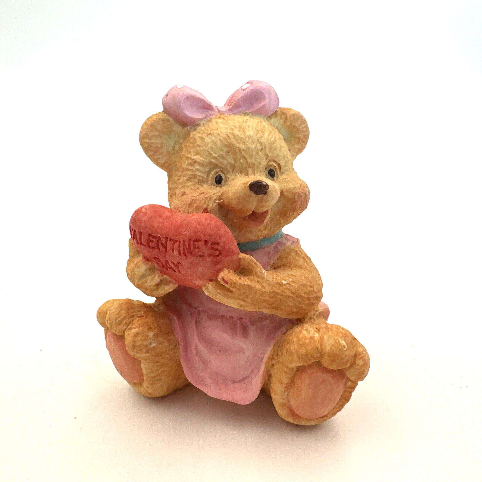 Teddy Babies Bear Figurine February Valentine's Day Heart Miniature Vintage 1995