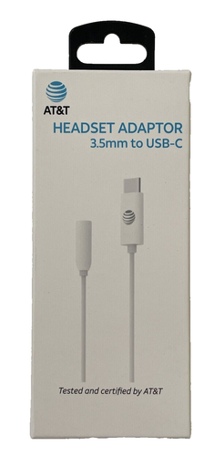 AT&T 3.5mm to USB-C Audio Headset Adapter - White NEW !!! - 第 1/1 張圖片