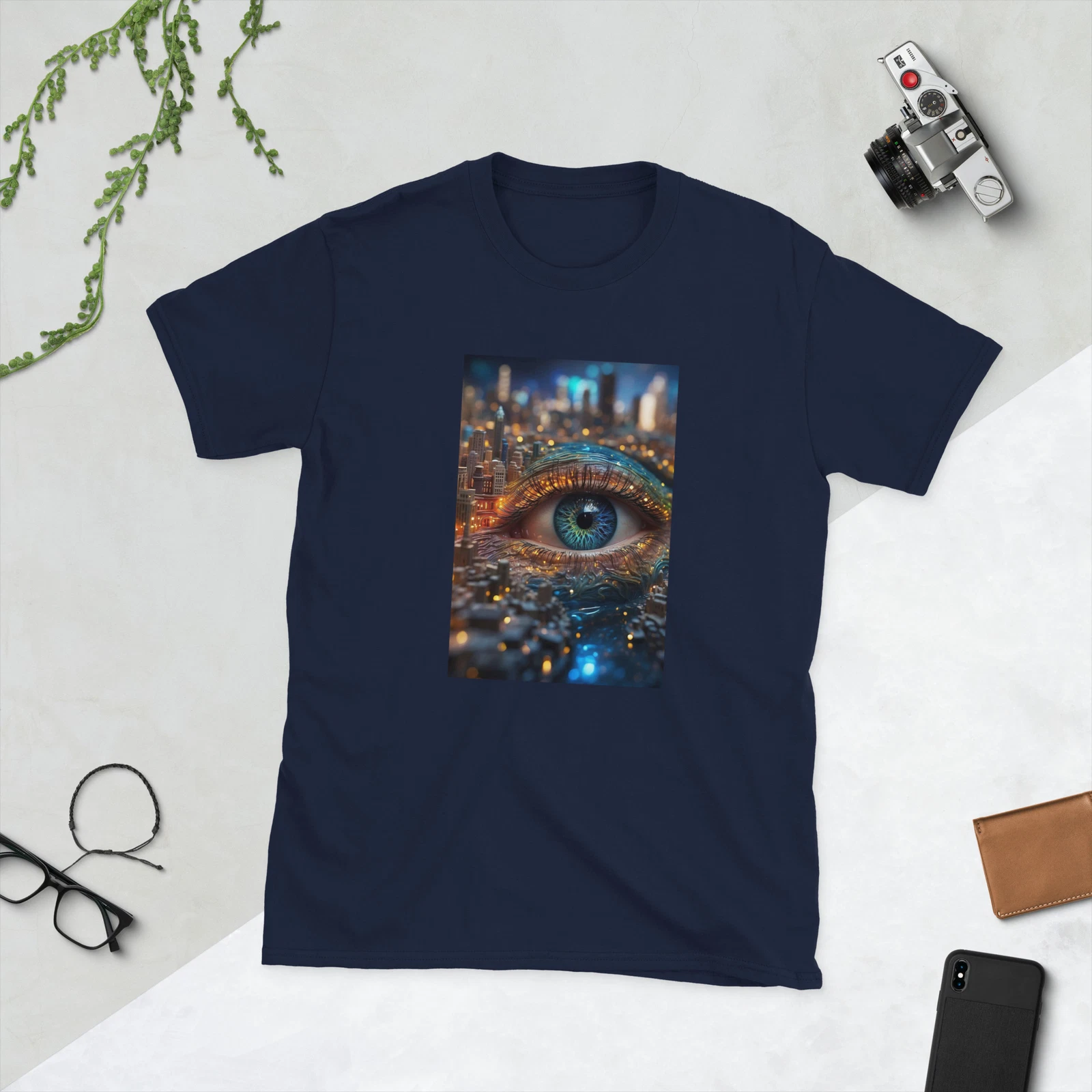 AI Designed Eye Short-Sleeve Unisex T-Shirt