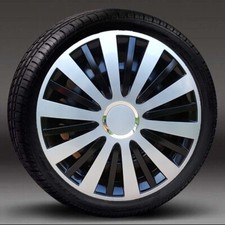 Wheel trims 15 inch Hub Caps to fit Fiat Punto,Stilo + emblems 15"  x4