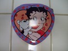 Betty Boop 1999 Rare Heart Shaped Metal Lunch Box Tins - (3)Yellow, Pink, Purple — photo 6