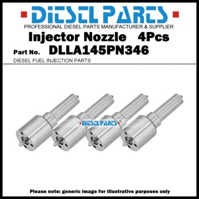 4Pcs Diesel Fuel Injector Nozzle DLLA145PN346 for Komatus S4D95LE