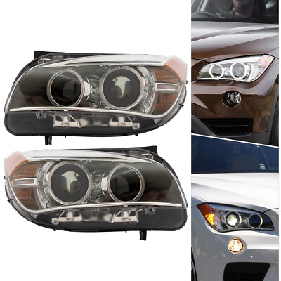For 2013-2015 BMW X1 Xenon/HID Headlight Headlamps w/LED DRL (No AFS) Left/Right