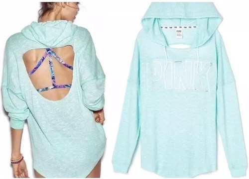 light blue pink hoodie