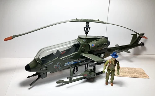 Dragonfly Assault Copter W/ Wild Bill 100% Complete GI Joe 1983 Vintage Vehicle