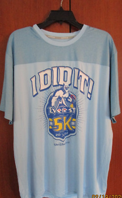 New Disney Parks WDW Everest 5K Run Tee XL Poly Elastane Chest 48 Length 29