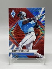 2021 Panini Chronicles PHOENIX - Monte Harrison Ruby Wave Prizm 43/199 RC #6
