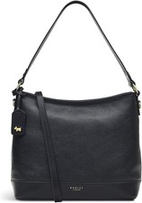 Radley London Babington Plain - Women's Leather Shoulder Bag - Medium Black 