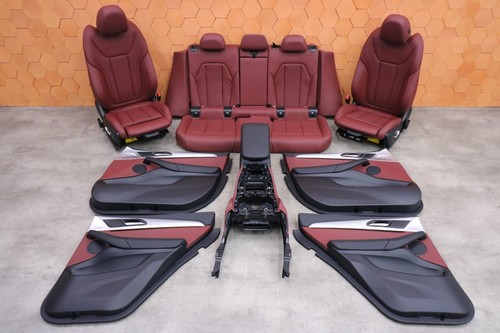 BMW X4 G02 LCI INNENAUSSTATTUNG SITZE TÜRKARTEN LEDER SPORT MEMORY TACORA ROT...