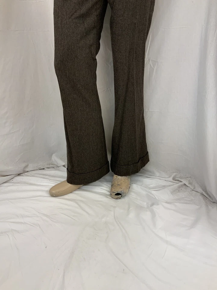 Etcetera брюки размер 2 коричневый вискозы шерсти эластичной загрузки Гонконг EUC YGI T1-213 - Изображение 4 из 4