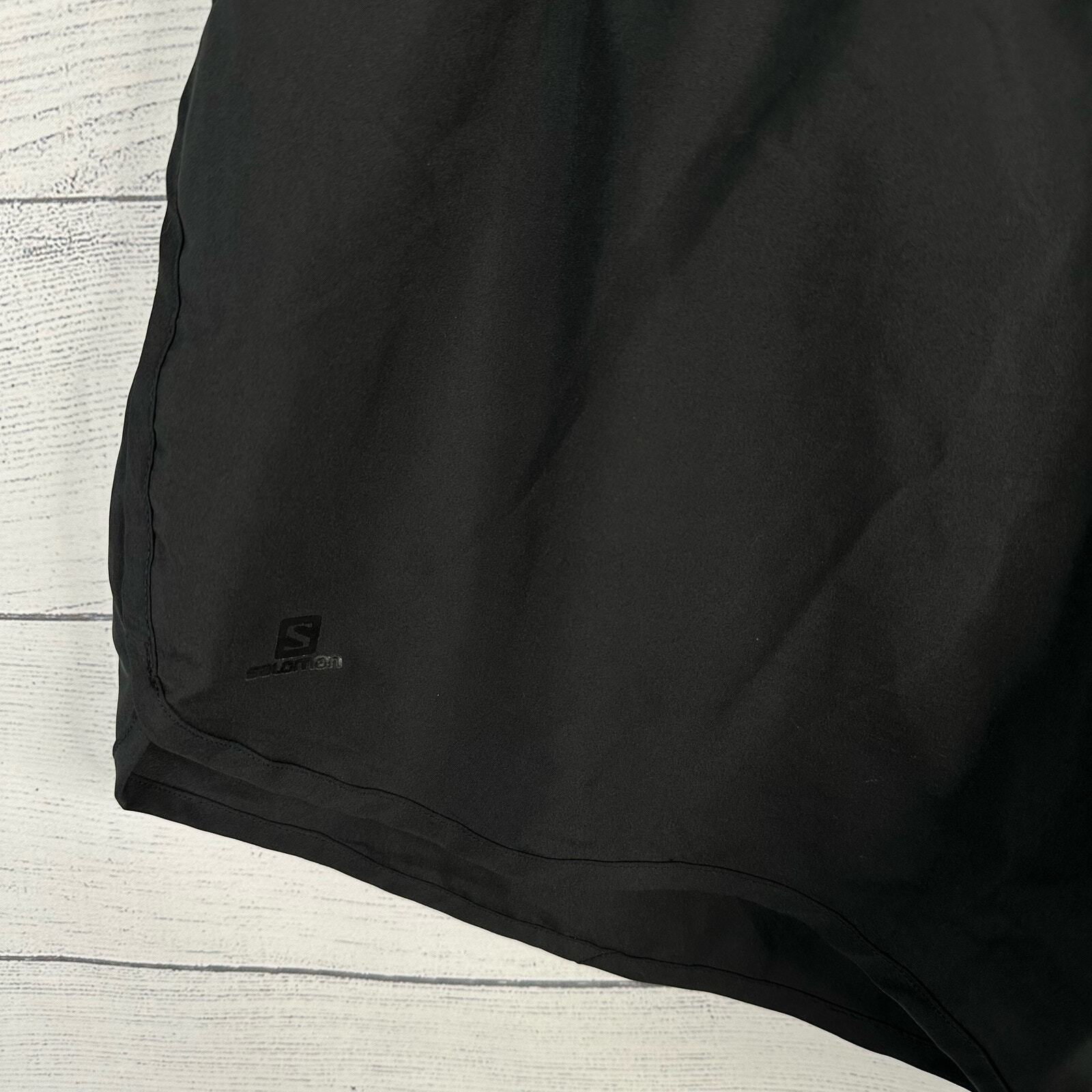 Pantaloncini da trekking Salomon da donna Elevate Black Running Activewear taglia XL Active Dry