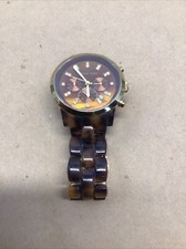 Michael Kors Tortoise 43mm Steel Brown Dial Ladies Quartz Watch MK-5216 10 ATM