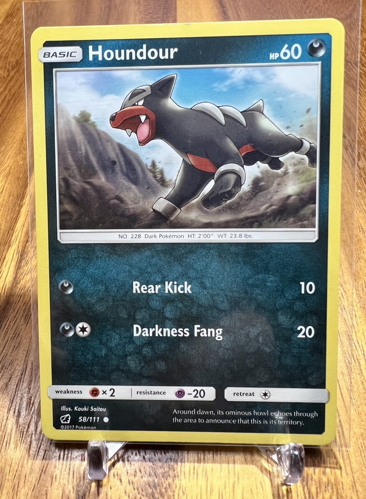 Houndour 58/111  Crimson Invasion Pokemon Card NM