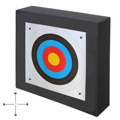 FRANKS-CASTLE Zielscheibe Bogenschießen extrastark Polifoam 80x80x17 Auflage Scheibennägel