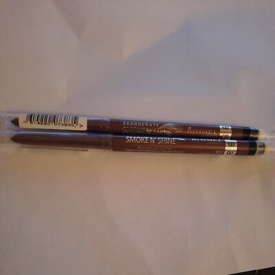 2 Rimmel Smoke N' Shine Exaggerate Eyeliner Eye Liner/ Definer *Copper Bling*