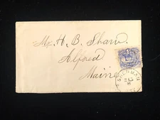 WYOMING TERRITORY SHERMA COVER #114 SHAW CORRESPONDENCE