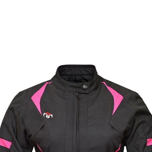 RIDERACT® Motorbike Waterproof Jacket Women Motorcycle Jacket Gallop Riding Gear - Picture 4 of 11