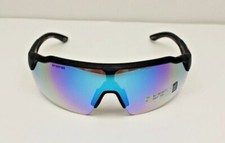 Foster Grant SUN LUV No Regrets 001 Black Shield Rainbow Mirr Sunglasses 100 UV