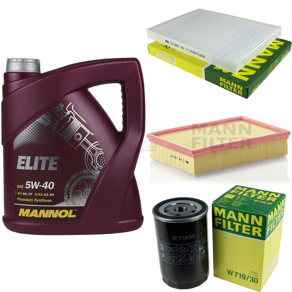 MANN-FILTER Inspektionspaket 5L Mannol Elite 5W-40 FüR Seat Cordoba 1.6I 1.8I-image