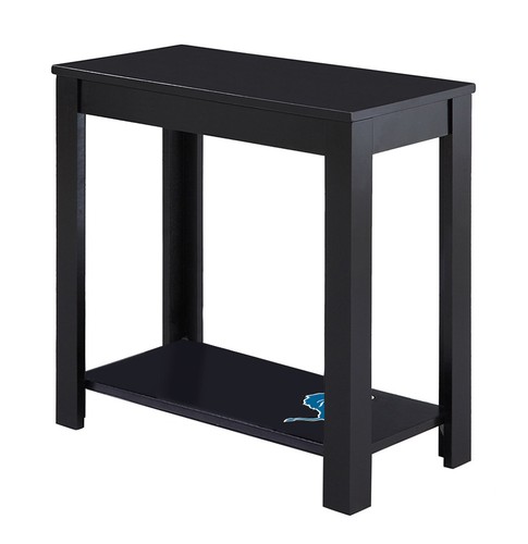 End Table Night Stand Black Wood NFL Team Decal Man Cave on Top or Bottom Shelf - Picture 68 of 120