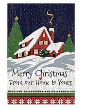 Lang Companies Mini Christmas Garden Flag - OUR HOME TO YOURS - LG-GF-063