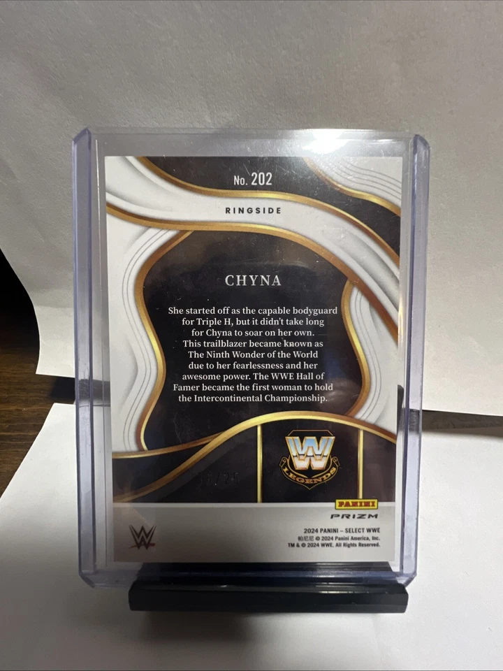 2024 Chyna #202 Tie-Dye /25 Panini Select WWE Card Ringside Ssp - Image 4 of 4
