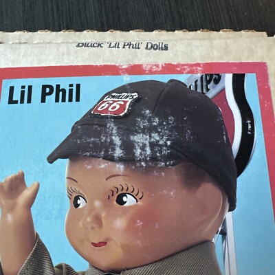Vintage Phillips 66 Composition Buddy Lee Doll With Box Lil Phil