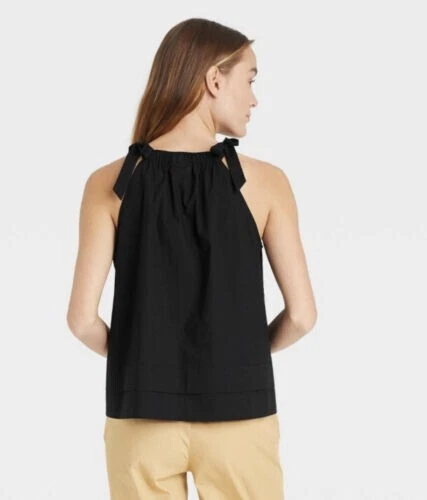 Shoulder tie tank top new arrivals