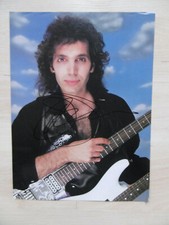 Joe Satriani autograph signed A4 magazine image
