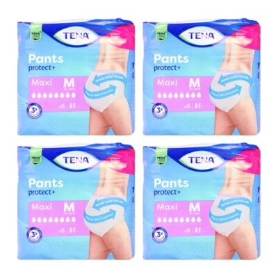 32 piezas Tena Pants Protect+ Maxi controla olores unisex M - Imagen 1 de 4