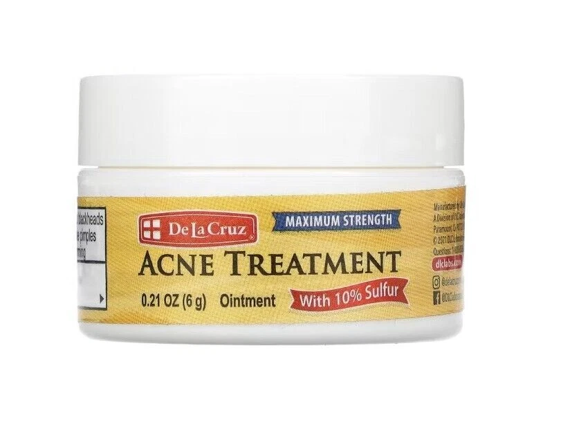 DE LA CRUZ Aknebehandlung Salbe mit 10% Schwefel, maximale Stärke
