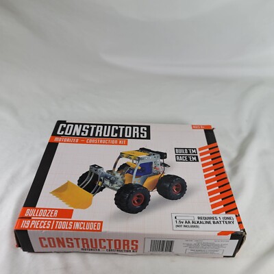 Constructors Bulldozer Motorized Construction Kit - 119 pieces