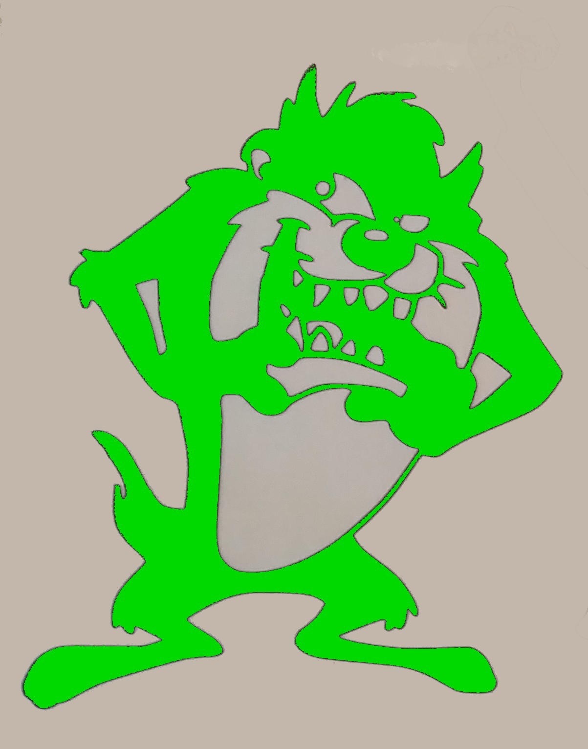 Sticker Taz 1, pour voiture, chambre,....