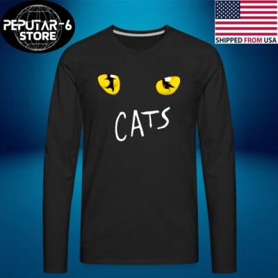 Cats Broaadway Musical Show Men's Black Size S-3XL