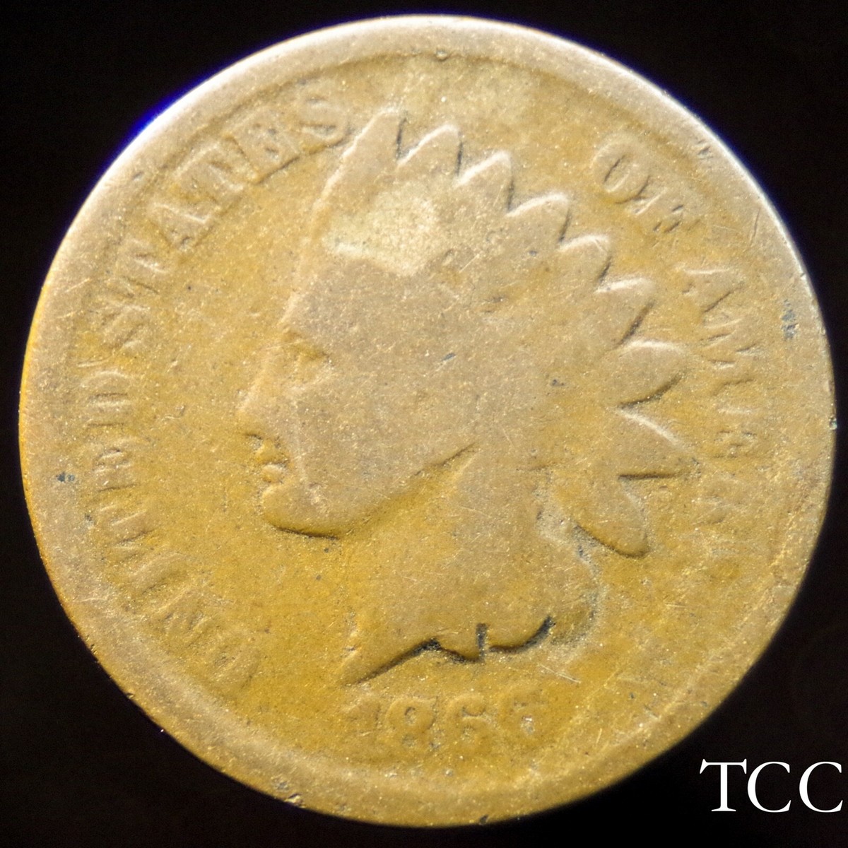 1866 INDIAN HEAD CENT ~ SCARCE EARLY DATE PENNY 1c COIN ~ TCC | eBay
