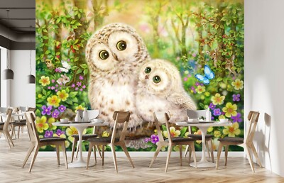 3D Garten Eule C561 Tapete Wandbild Fototapete Kayomi Harai Amy