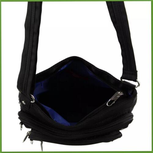 Pierre Cardin Ladies Nylon Cross Body Bag/Wallet Clutch RFID Sling Handbag Black - Picture 6 of 7