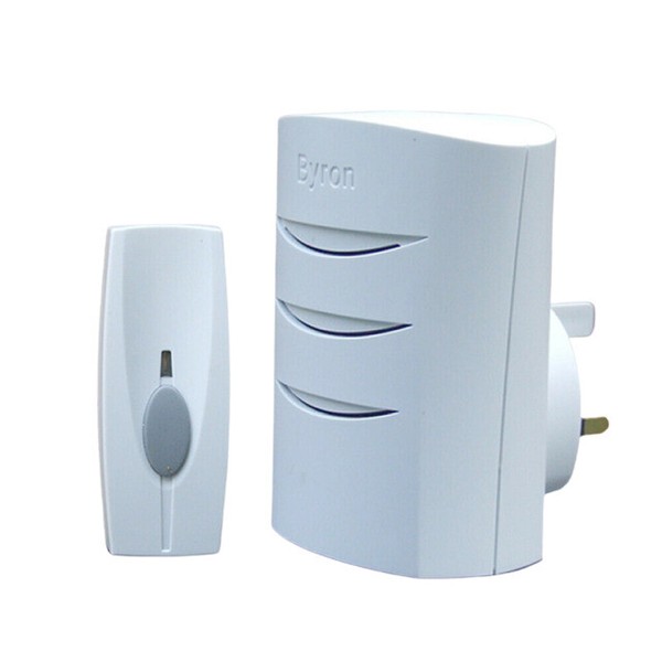 Byron BY102 Plugin Wireless Door Chime Kit White (20.001.62) for sale