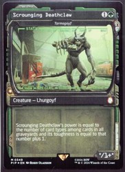 Scrounging Deathclaw (Tarmogoyf) Showcase Foil #349 - Universes Beyond: Fallout