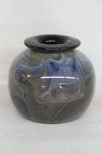 Mid Century Hand Blown Art Glass Vase 3876B