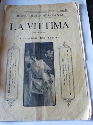 LA VITTIMA RACCONTO DI ARNALDO DE MOHR-BIBLIOTECA ILLUSTRATA DELLA FARFALLA