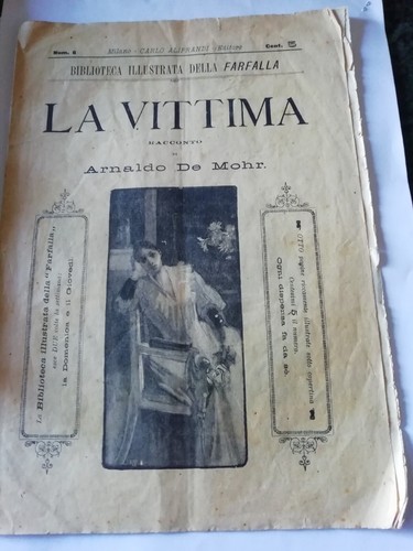 DAS OPFER ERZÄHLUNG VON ARNALDO DE MOHR - ILLUSTRIERTE BIBLIOTHEK DES SCHMETTERLINGS