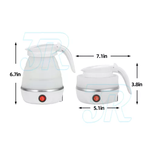 Portable Travel Collapsible Electric Water Kettle Foldable Silicone Water Pot - Picture 10 of 12