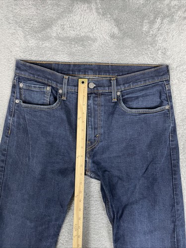 Pantalones de mezclilla Levis 502 para hombre 34x29,5 *REAL* azul calce cónico flexible informales - Imagen 6 de 11