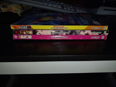 3 Shojo Beat Anime Magazines March April August 2008 FREE SHIPPING!