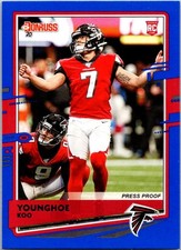 2020 Donruss #32 Younghoe Koo Press Proof Blue RC Rookie Card. rookie card picture