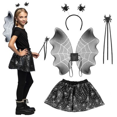 Satz Spinne Kind (Diadem, Flügel, Zauberstab und Tutu)