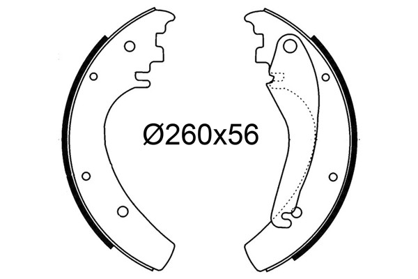 Valeo Bremsbackensatz Bremsbacken Hinten FüR Mercedes-Benz G-Klasse W463 W461-image