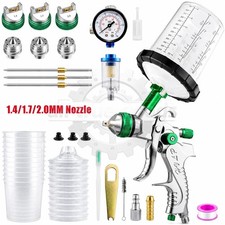 Hvlp Air Paint Spray Gun Kit For Automotive Car Auto Primer 1.41.72.0mm Nozzle